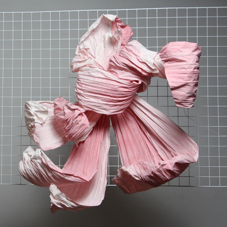 Pink Paper Art Installation