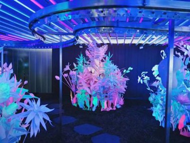 Fluorescenseffekt papirdekorasjoner